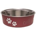 Loving Pets Bowl Bella Large Melot 7414LM